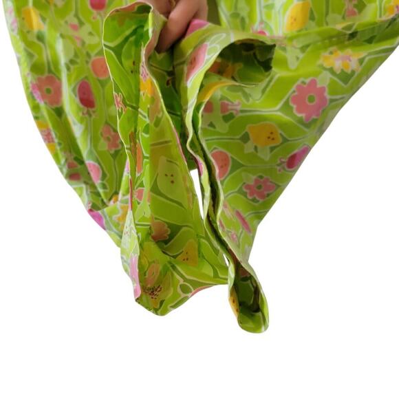 Lilly Pulitzer Spring Ladybug Floral Fruit Print Light Weight Capri Pants Size 6 - Picture 5 of 8